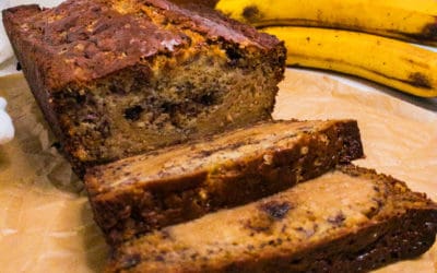 Banana Bread with Peanut Butter Cream Cheese Filling