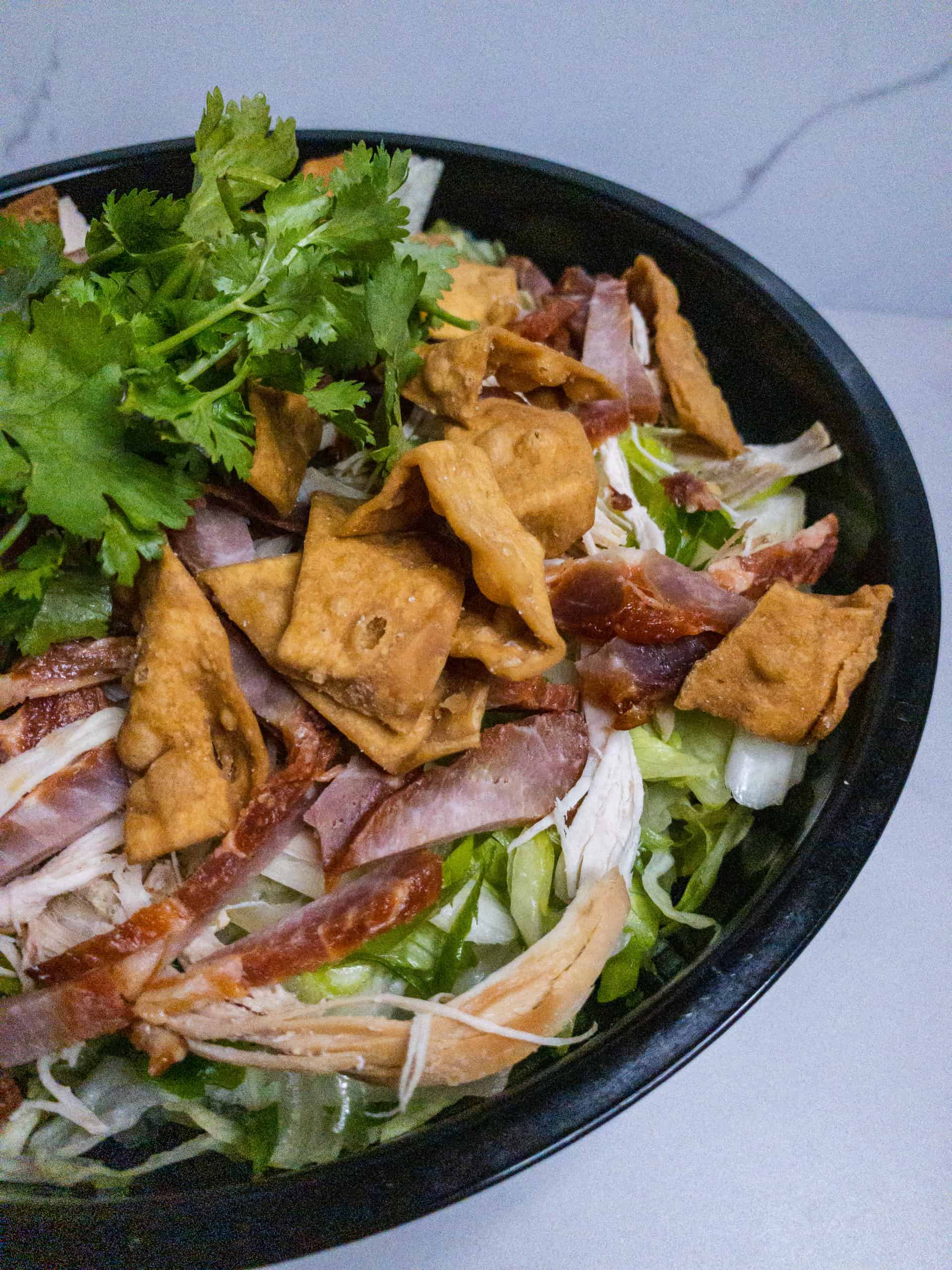 Chinese chicken salad - close-up