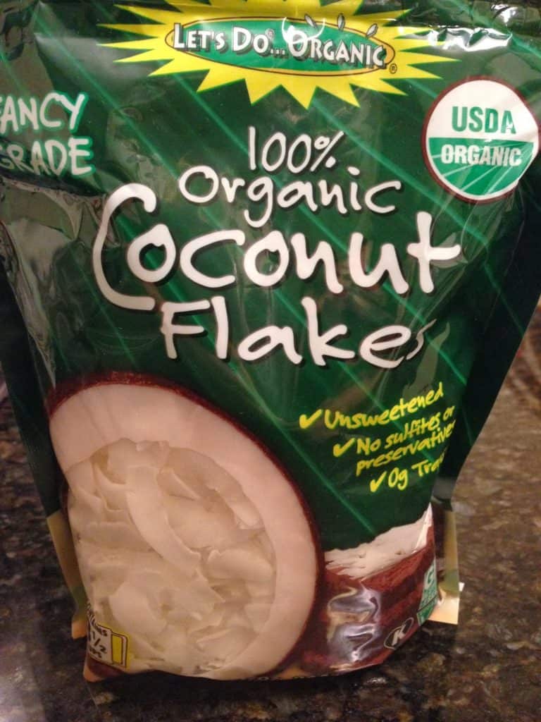 Unsweetened flaked coconut