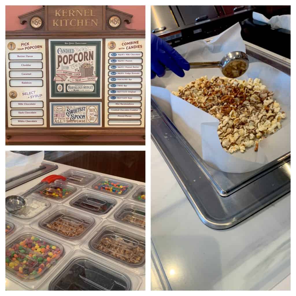 Kernel Kitchen create your own popcorn at Main Street Confectionery