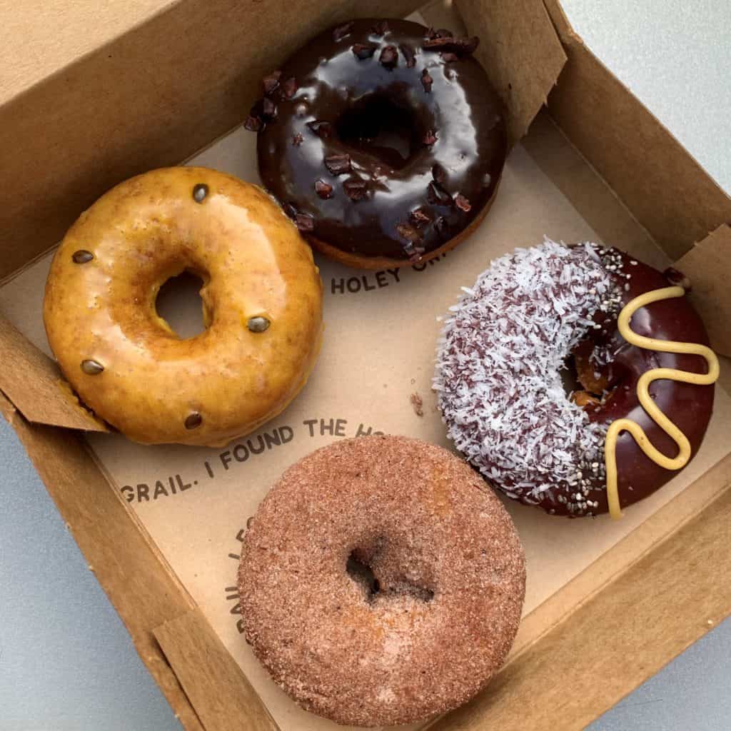 Selection of donuts from Holey Grail Donuts