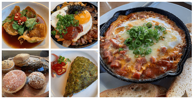 Collage of dishes from Koko Head Cafe