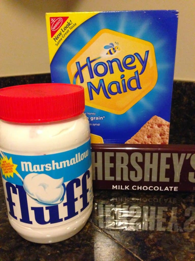 Ingredients for S'Mores Ice Cream