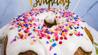 Confetti Bundt Cake - She's Almost Always Hungry