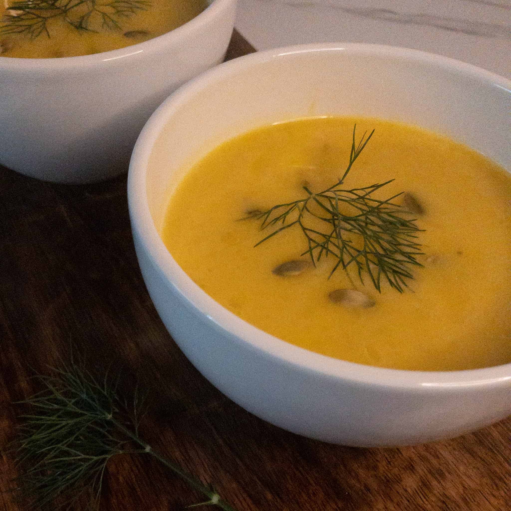 Bowl of Butternut Squash Velvet soup