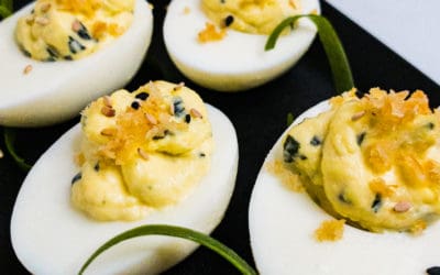 Furikake Deviled Eggs