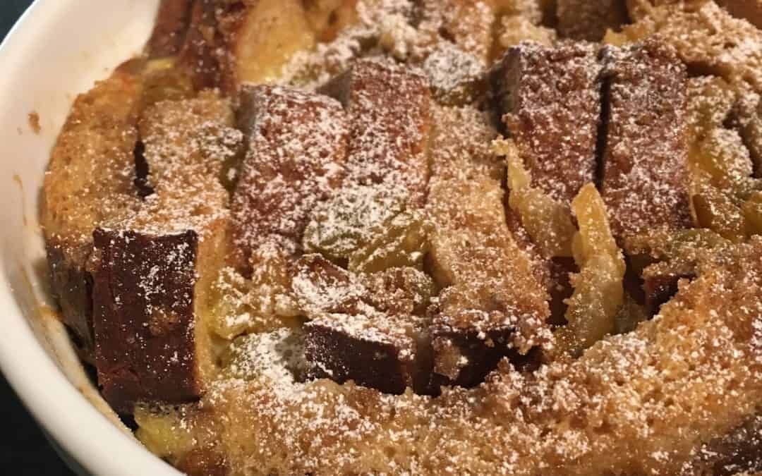 Ginger Jam Bread and Butter Pudding