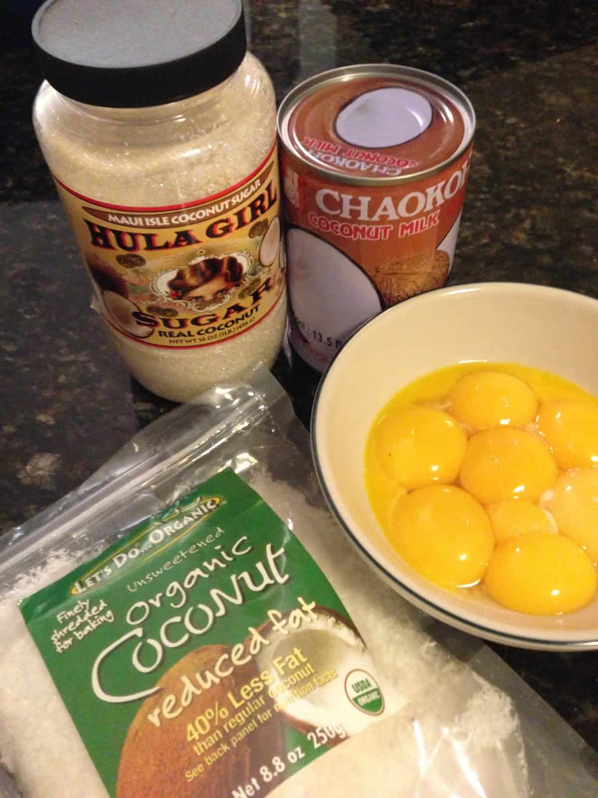 Ingredients included Thai coconut milk and Hawaiian coconut sugar