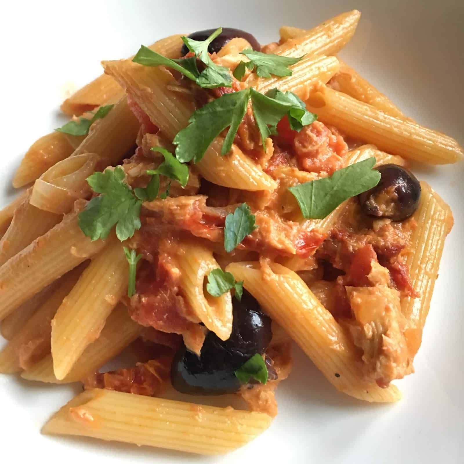 Penne alla Vodka with Creamy Tomato Sauce - Familystyle Food