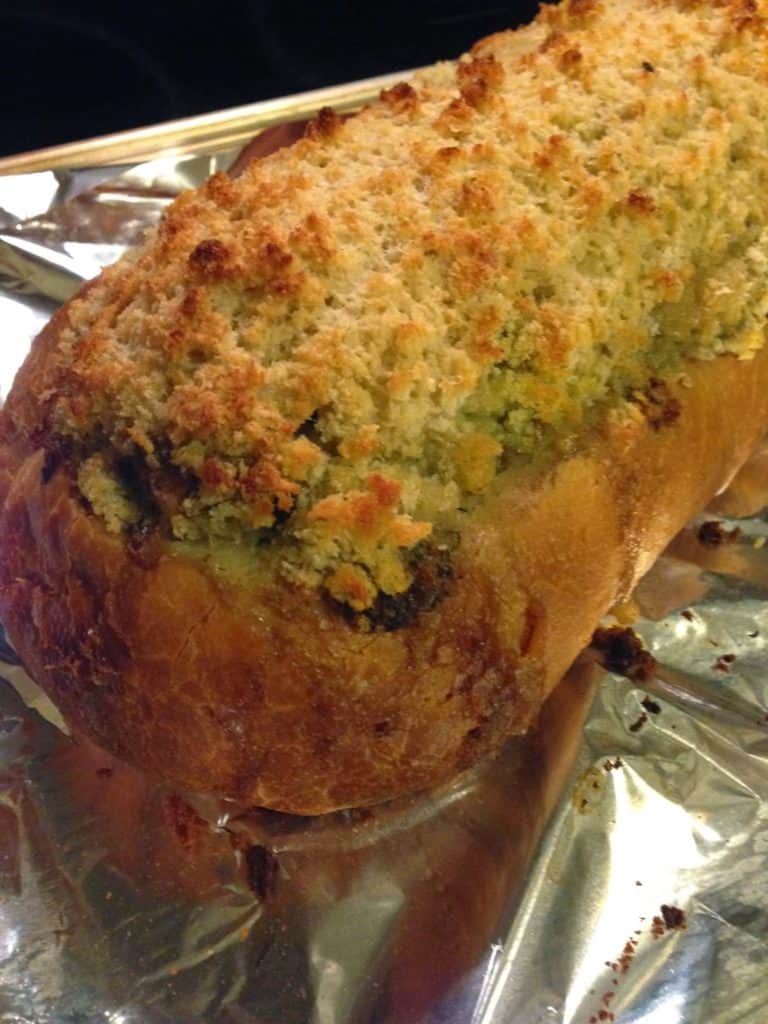 Seafood Bread ready for serving