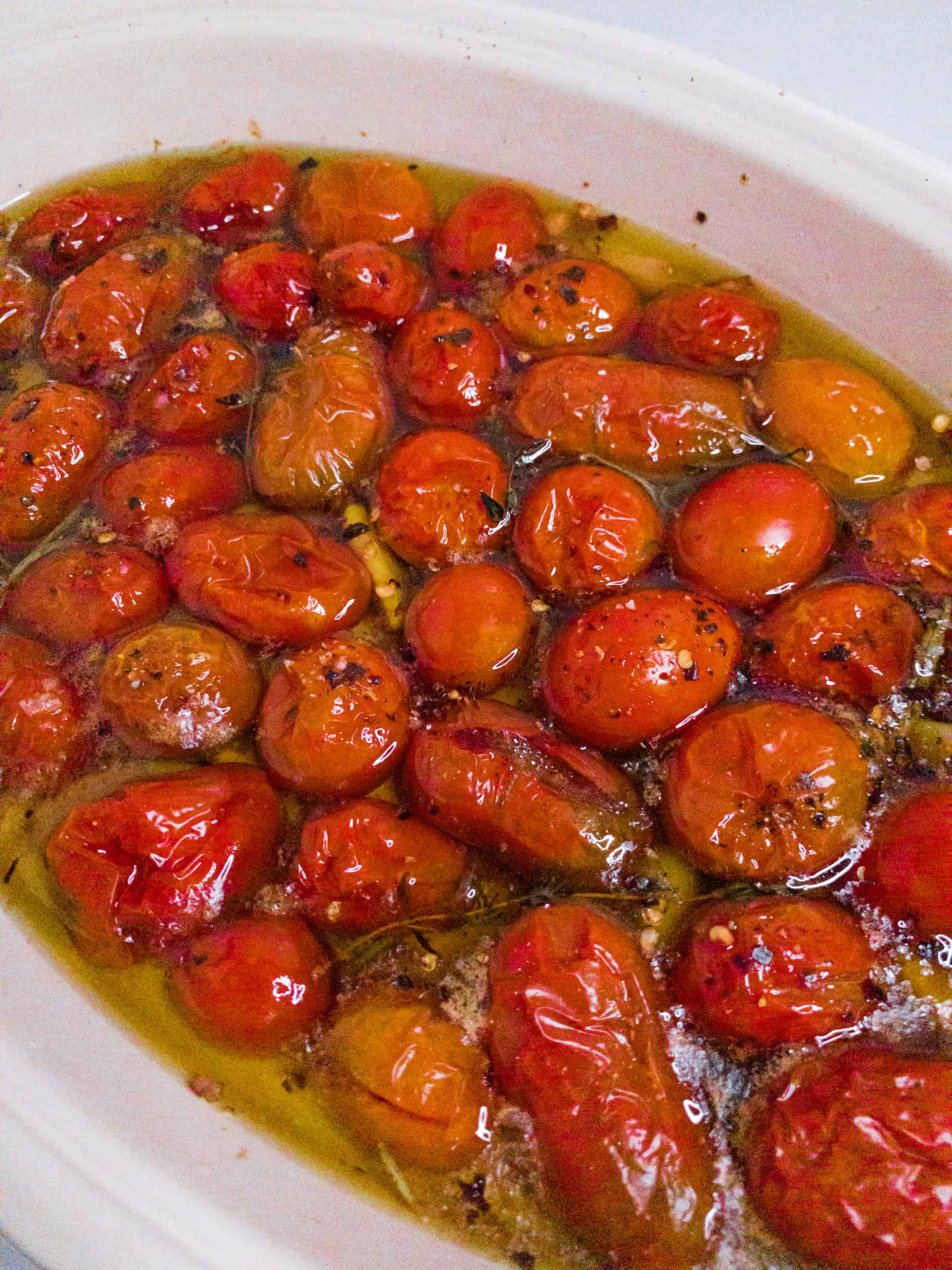 Confit cherry and grape tomatoes