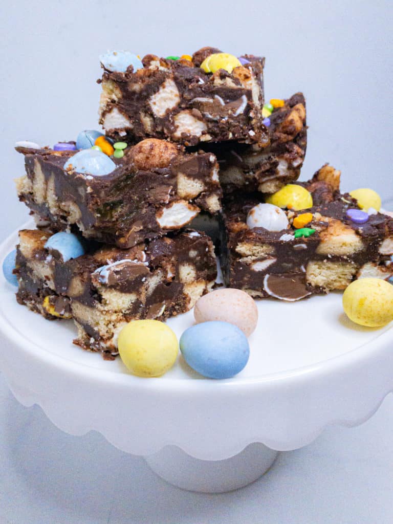 Easter Tiffin stacked on stand