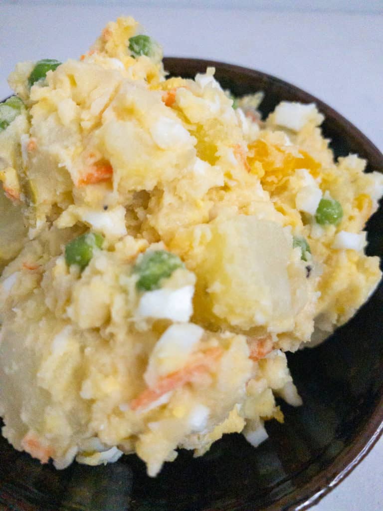 Mom Kaiura's Potato Salad - closeup