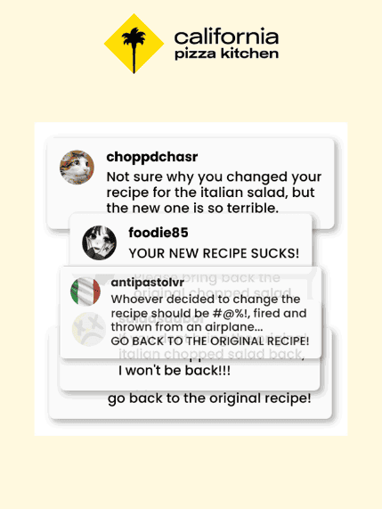 CPK - Italian Chopped Salad negative feedback