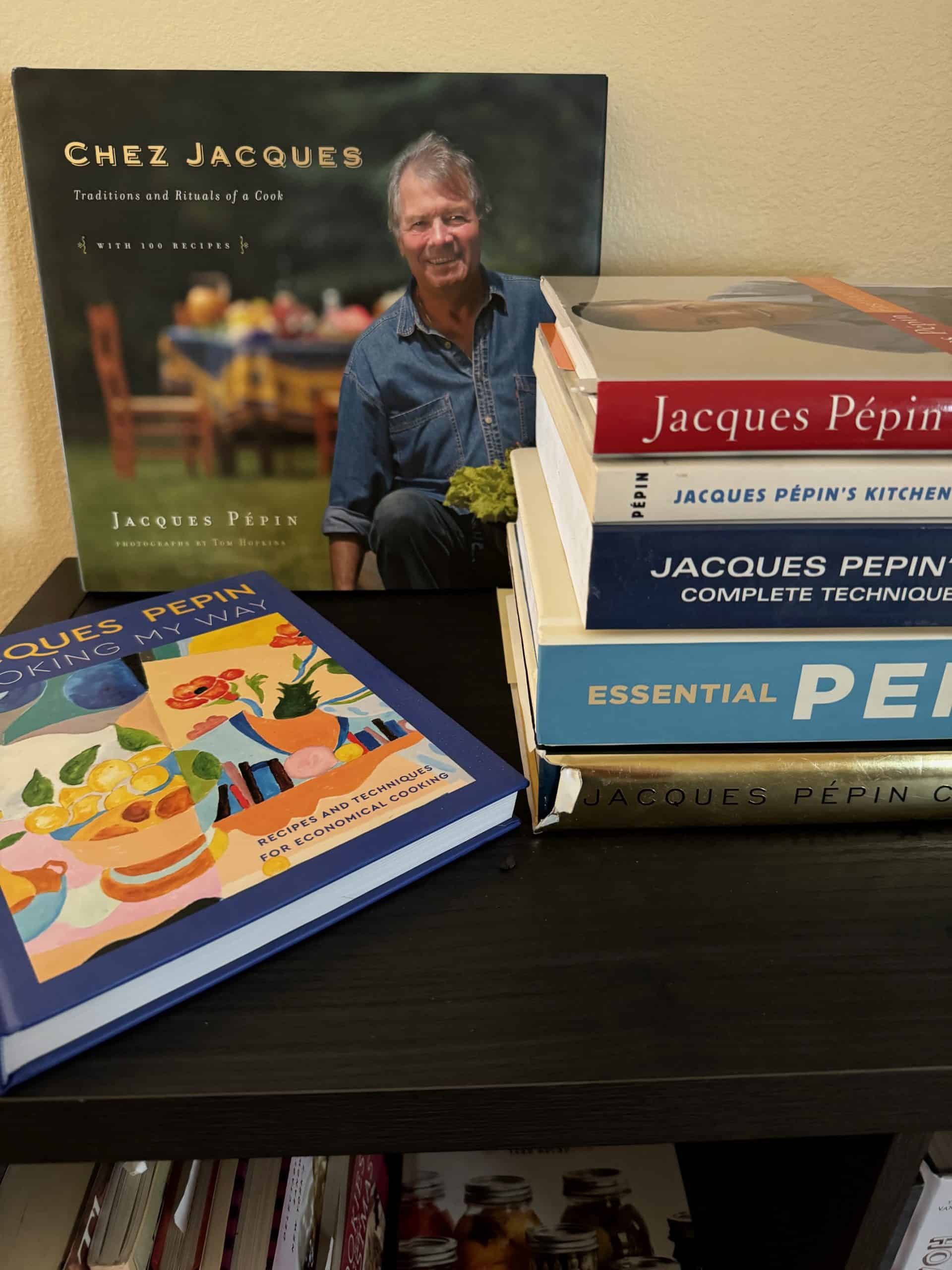 Jacques Pepin cookbooks