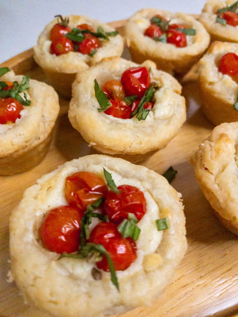 Tomato Mini Tarts - closeup