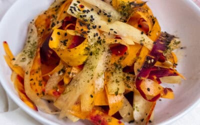 Sesame Carrot Ribbon Salad