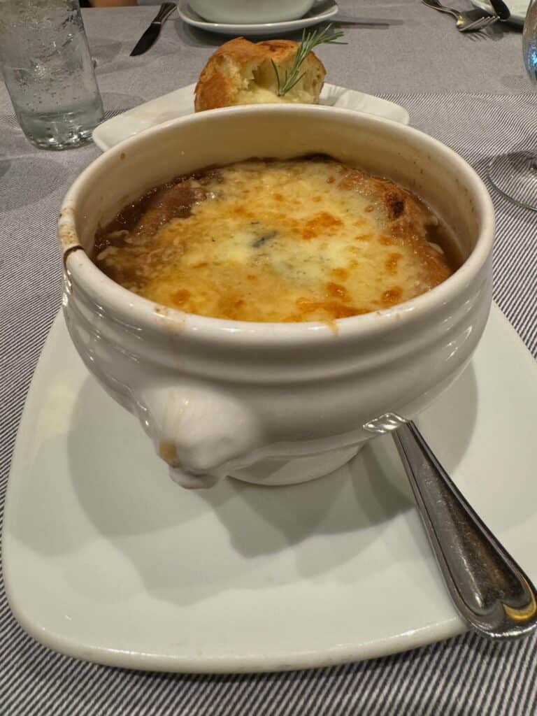 Crown Grill - Black and Blue Onion Soup