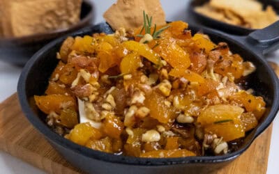 Baked Feta with Apricots and Walnuts