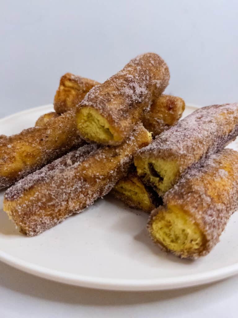 Stuffed French Toast Rolls - closeup