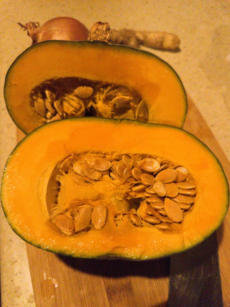 Cut kabocha