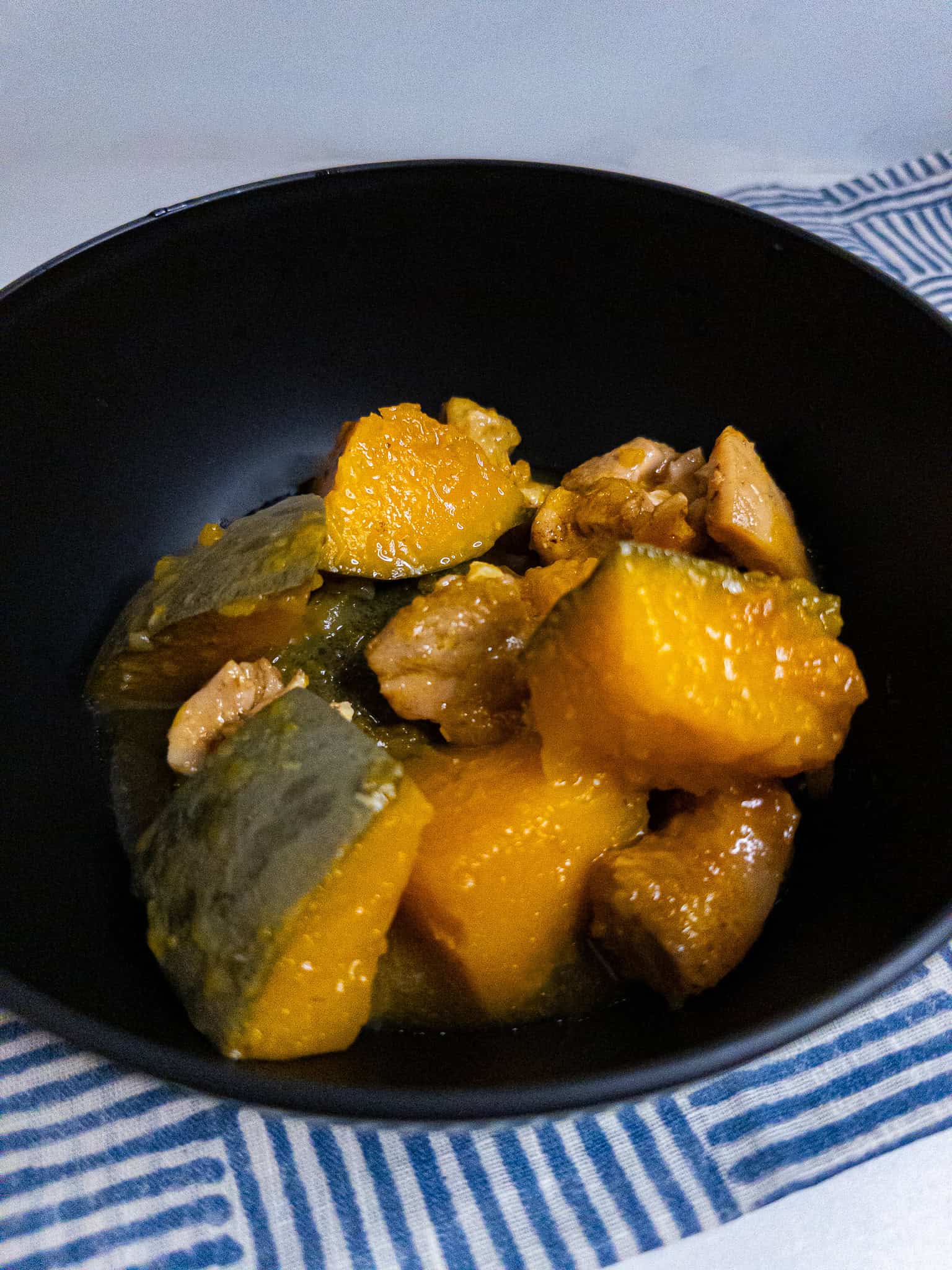 Braised Kabocha and Chicken