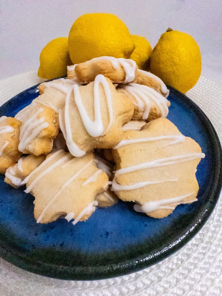 Lemon Shortbread Cutout Cookies