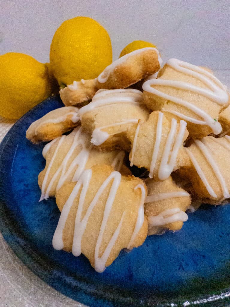 Lemon Shortbread Cutout Cookies