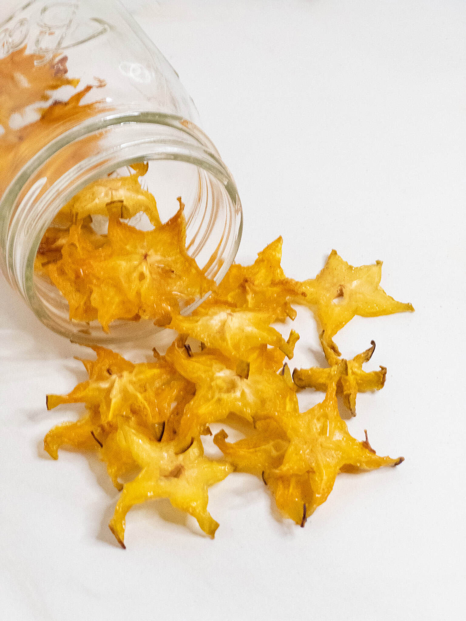 Dried Candied Star Fruit – closeup Dried Candied Star Fruit